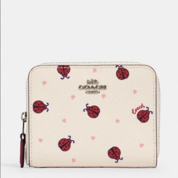 Coach Handbags - Coach Small Zip Around Wallet With Ladybug Print
